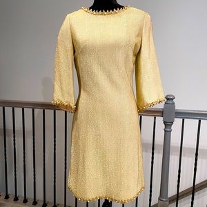 GOLD VINTAGE DRESS